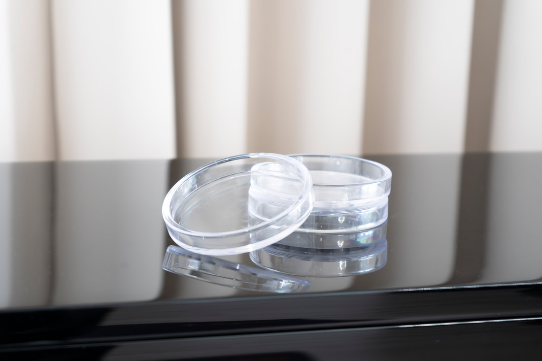 Klavieruntersetzer – Kunststoff transparent – 7,5 cm