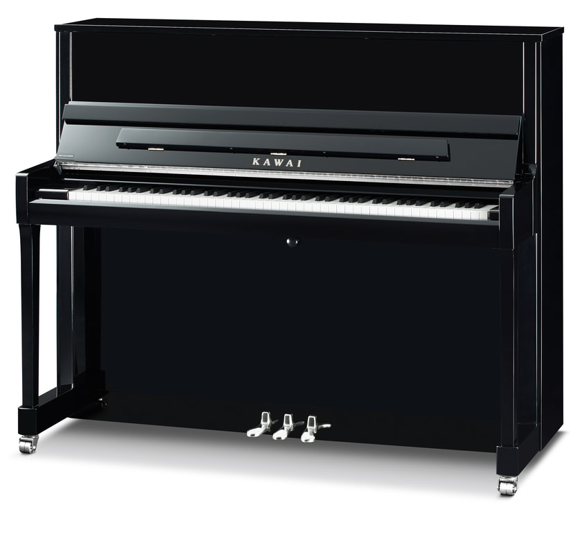 Kawai – K-300 – Schwarz poliert, silberne Beschläge – E/Ps
