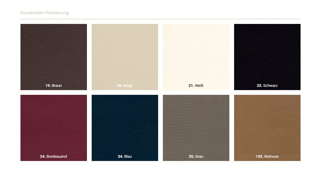 Hidrau Comfy – Kunstlederpolsterung