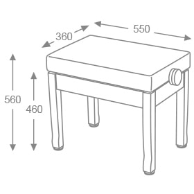Hidrau – Schimmel B9-CS Klavierbank - Image 3