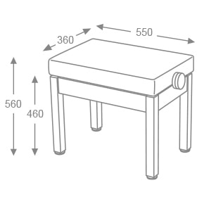 Hidrau – Schimmel B9-M Klavierbank - Image 2