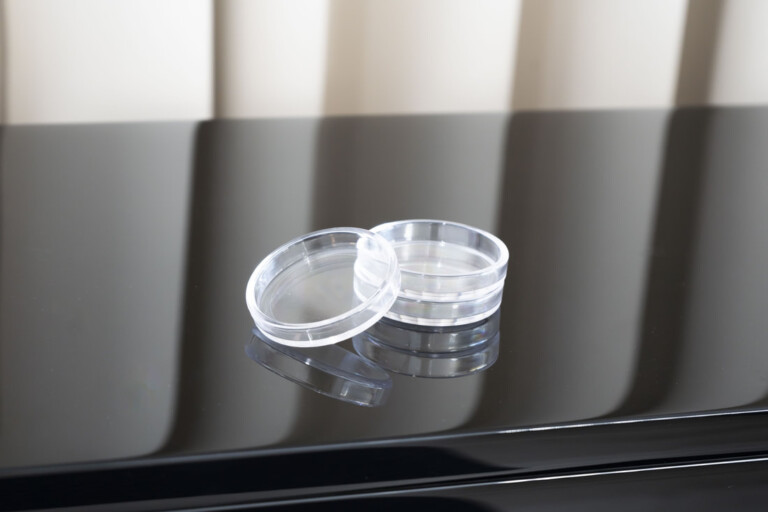 Klavieruntersetzer – Kunststoff transparent – 4,5 cm
